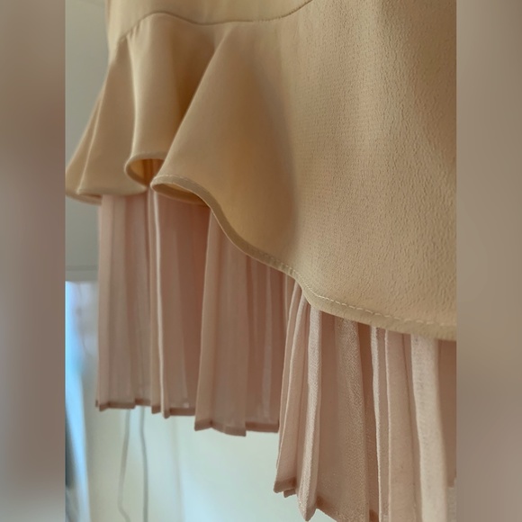 Zara Old Rose Round Neck Short Sleeves Blouse - Picture 4 of 8